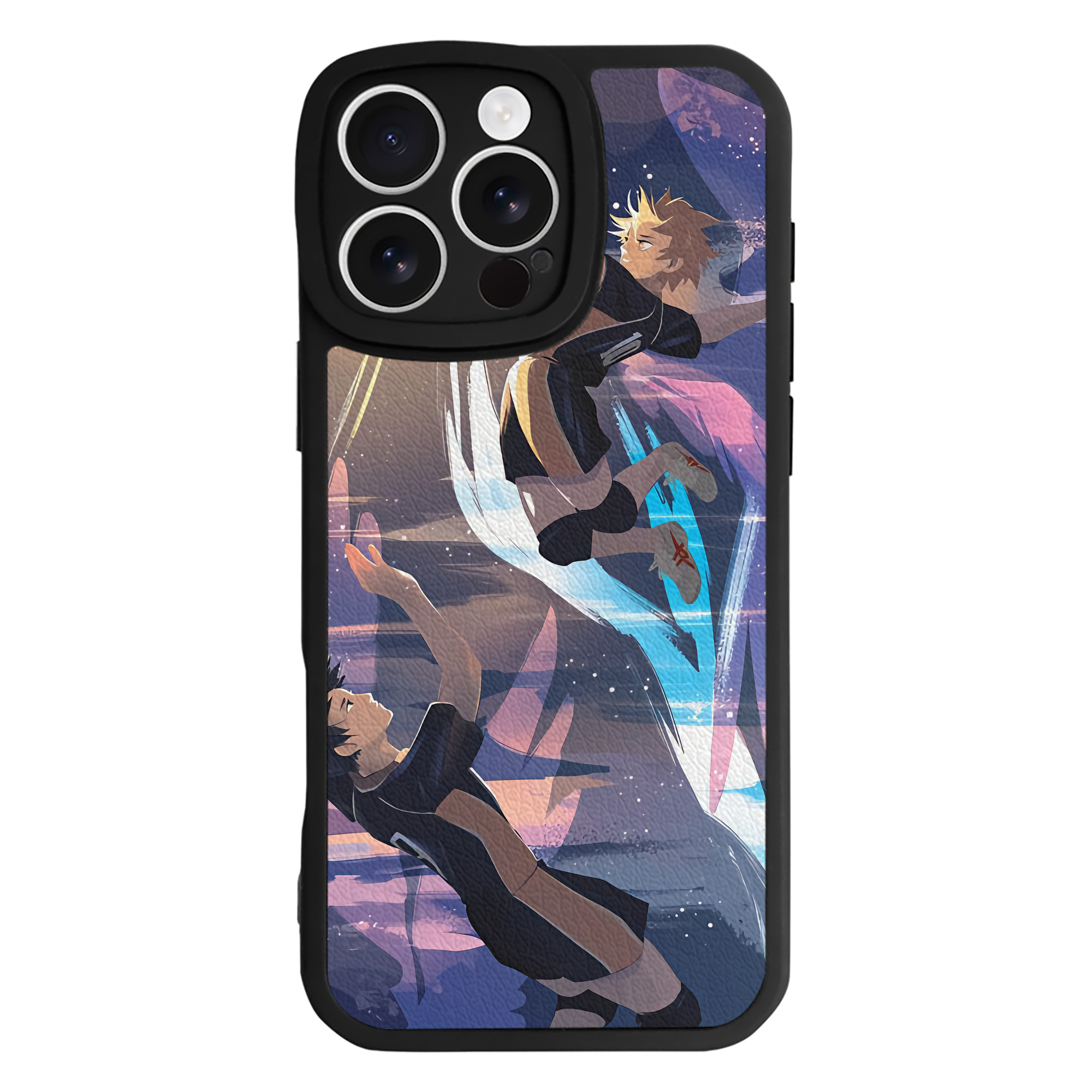 （画像用） ハイキュー!! Haikyu!! 【iPhone 16シリーズ対応】シリコンスマホケース（レザー調） 材質：シリコン